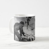 Vintage honkbal van Thure De Thulstrup, 1885 Koffiemok (Voorkant links)