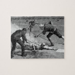 Vintage honkbal van Thure De Thulstrup, 1885 Legpuzzel