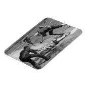 Vintage honkbal van Thure De Thulstrup, 1885 Magneet (Linkerzijde)