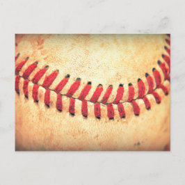 Vintage honkbalbal briefkaart