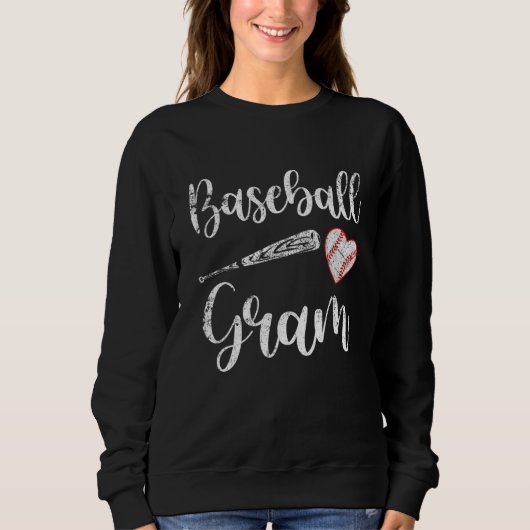 Vintage honkbalgrammatica honkbal trui (Voorkant)