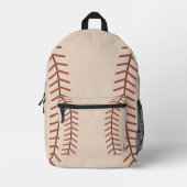 Vintage honkbalrugzak bedrukte rugzak (Voorkant)