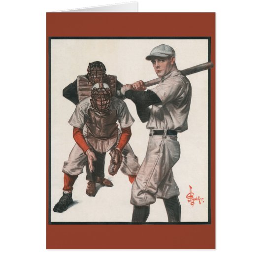 Vintage honkbalspelers (Voorkant)