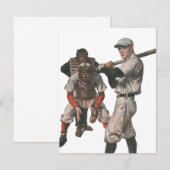Vintage honkbalspelers (Voorkant / Achterkant)