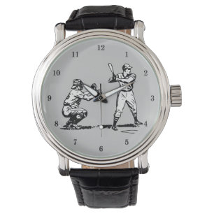Vintage honkbalspelers horloge