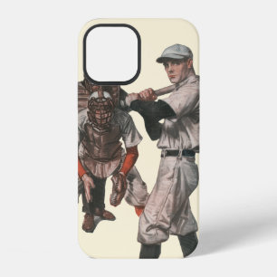 Vintage honkbalspelers iPhone 12 hoesje