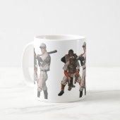 Vintage honkbalspelers koffiemok (Voorkant links)