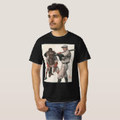 Vintage honkbalspelers t-shirt (Voorkant volledig)
