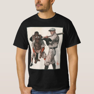 Vintage honkbalspelers t-shirt