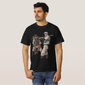 Vintage honkbalspelers t-shirt (Voorkant volledig)