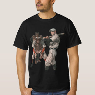 Vintage honkbalspelers t-shirt