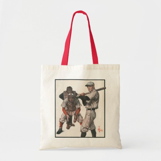 Vintage honkbalspelers tote bag (Voorkant)