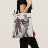 Vintage honkbalspelers tote bag (Dichtbij)