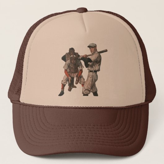 Vintage honkbalspelers trucker pet (Voorkant)