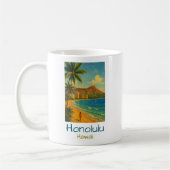 Vintage Honolulu Hawaii Waikiki Beach Koffiemok (Links)