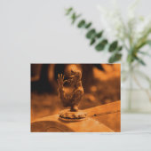 Vintage Hood Ornament Briefkaart (Staand voorkant)