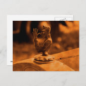 Vintage Hood Ornament Briefkaart (Voorkant / Achterkant)