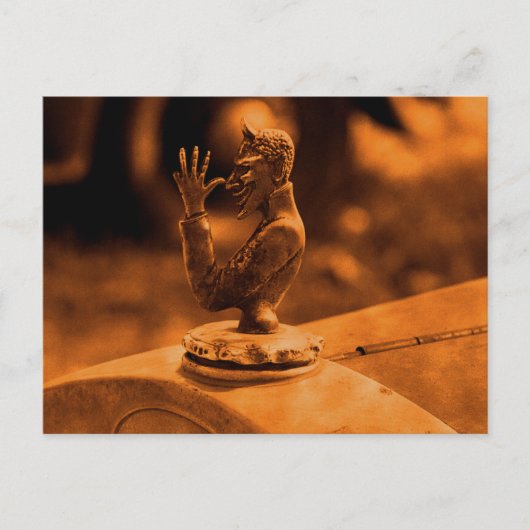 Vintage Hood Ornament Briefkaart (Voorkant)