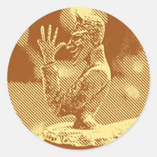 Vintage Hood Ornament Sticker