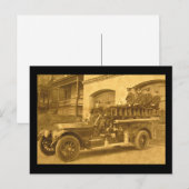 Vintage Hook en Ladder begin jaren 1900 Briefkaart (Voorkant / Achterkant)