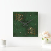 Vintage horloge vierkante klok (Huis)