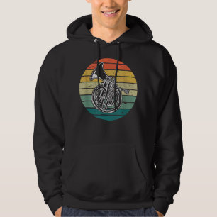Vintage Hornist Gift Retro Musician French Horn2 Hoodie
