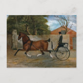 Vintage Horse Carriage Painting Briefkaart (Voorkant)