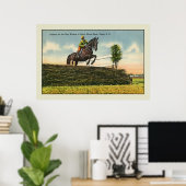 Vintage Horse Jumping Aikin SC Poster (Thuiskantoor)