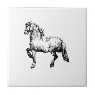 Vintage Horse Tile Tegeltje