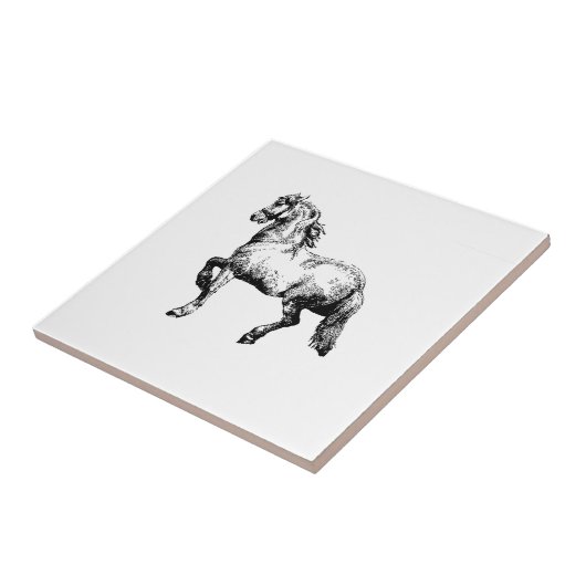 Vintage Horse Tile Tegeltje (Zijkant)