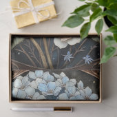 Vintage Hortensia Roos Gebrandschilderde Decoupage Tissuepapier (Geschenk)