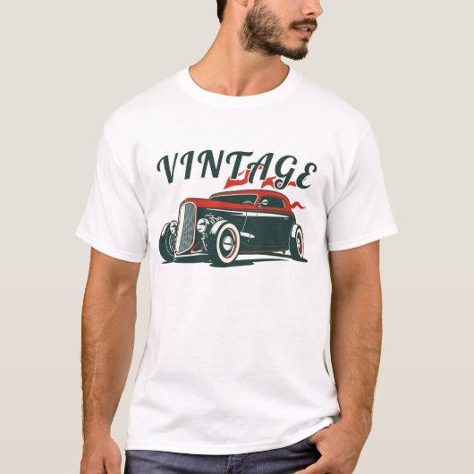 Vintage Hot Rod T-shirt (Voorkant)