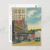 Vintage Hot Springs Arkansas Briefkaart (Voorkant / Achterkant)