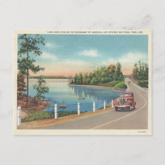 Vintage Hot Springs Arkansas Briefkaart (Voorkant)