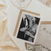 Vintage Hotel Oud Geld Save the Date Kaart
