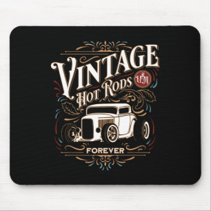 Vintage Hotrods Usa Voor Altijd Clic Auto Nostalgi Muismat