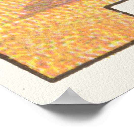 Vintage Houdan Chicken Poster (Hoek)