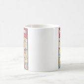 Vintage Houdini Handcuff King Adverteren Poster Koffiemok (Center)