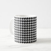 Vintage Houndstooth Koffiemok (Voorkant links)