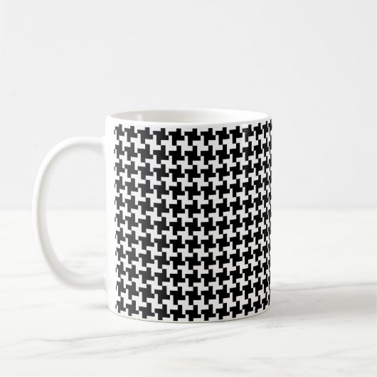 Vintage Houndstooth Koffiemok (Links)