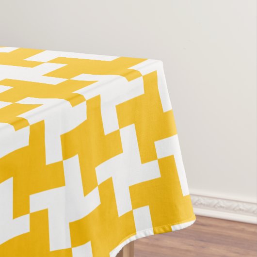 Vintage Houndstooth Pattern Tafelkleed (Voorbeeld)