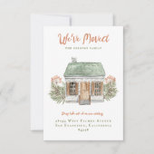Vintage House Moving Announcement Kaart (Voorkant)