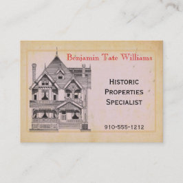 Vintage House Real Estate Renovation Visitekaartje