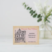 Vintage House Real Estate Renovation Visitekaartje (Staand voorkant)