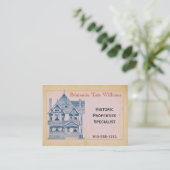 Vintage House Real Estate Renovation Visitekaartje (Staand voorkant)
