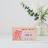 Vintage House Real Estate Renovation Visitekaartje (Staand voorkant)