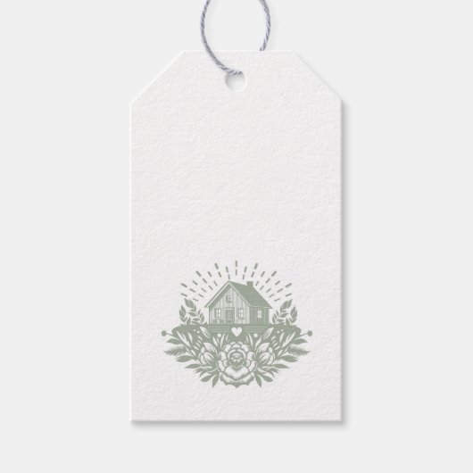 Vintage House Tag Cadeaulabel (Voorkant)