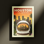 Vintage Houston Texas Briefkaart