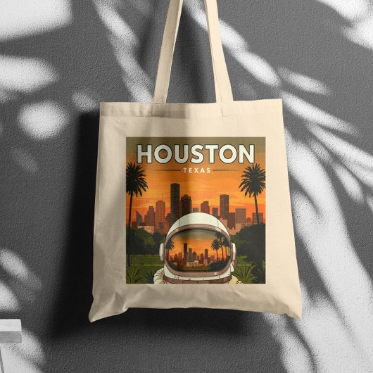 Vintage Houston Texas Tote Bag