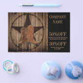 vintage houtstructuur cowboylaarzen western countr flyer (Enkel)